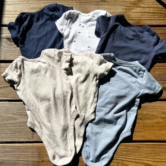 Name your price 🤍 6 baby infant 3-6m onesies - garanimals, old navy & carters - Picture 2 of 10